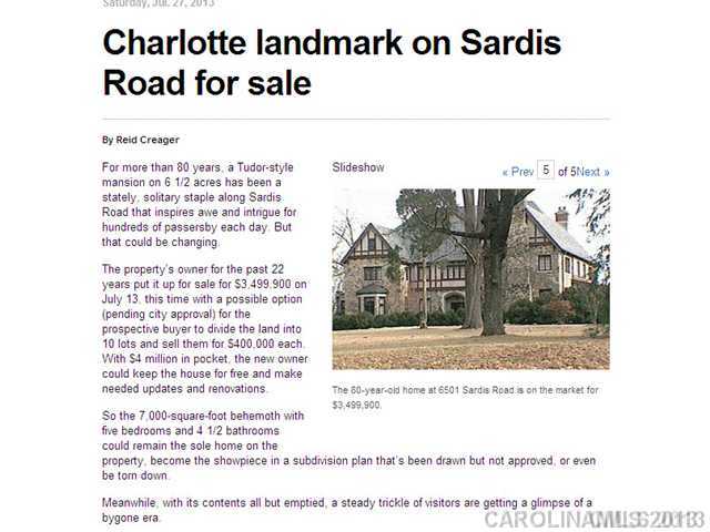 6501  Sardis Road Charlotte North Carolina 28270